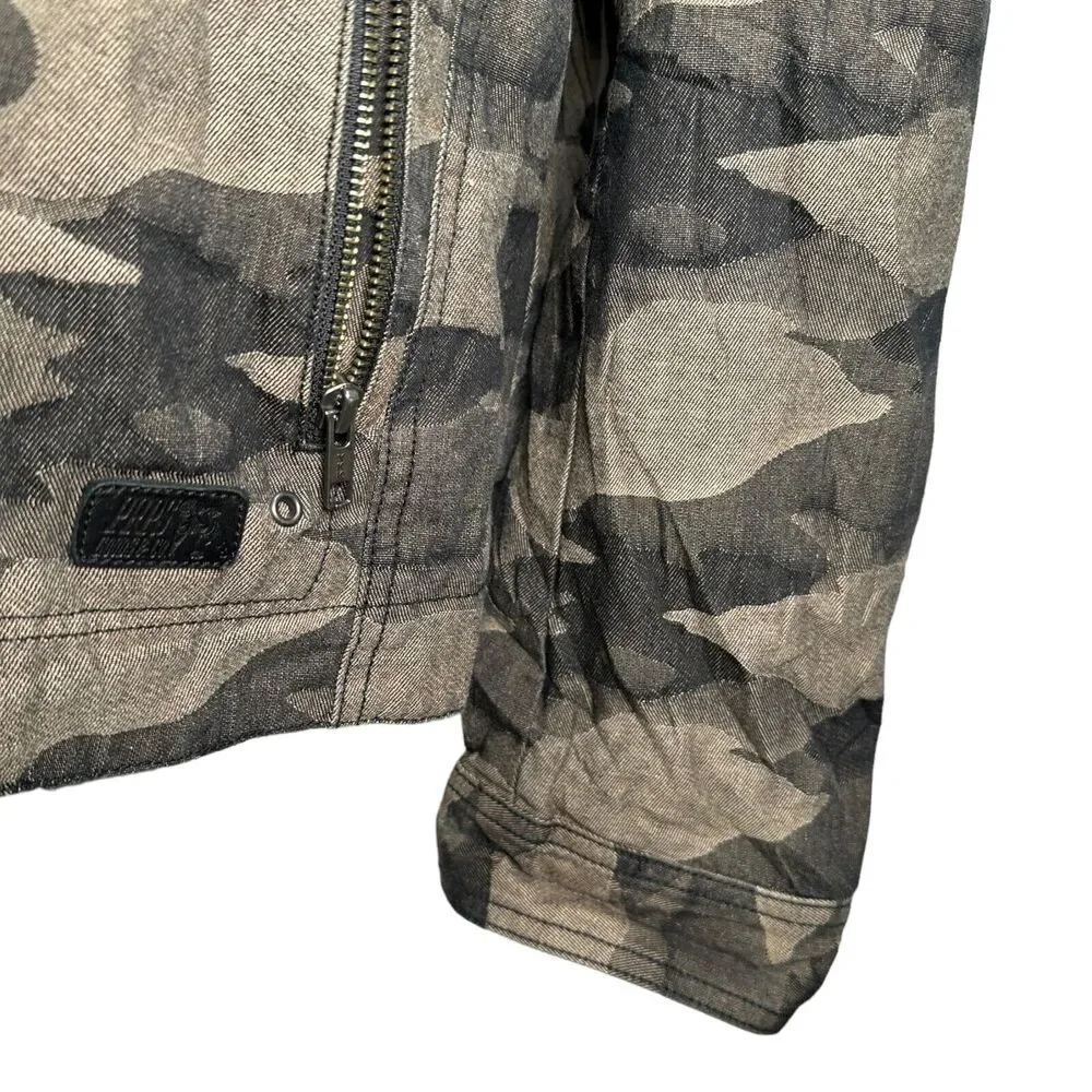 Prps Camo Jacket Women's 3XL XXXL Camouflage Asymmetrical Zip Streetwear‎ Cotton